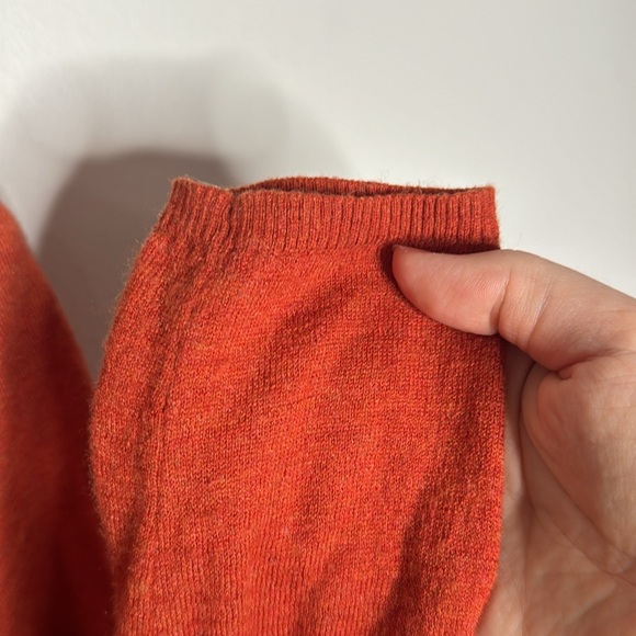 The Limited Crewneck Thin Knit Orange Layered Sweater Size S - Picture 7 of 10